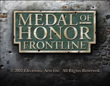 Medal of Honor Frontline (USA) screen shot title